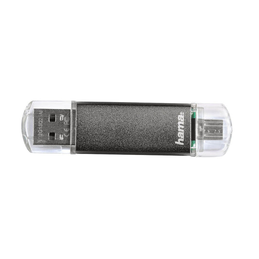 hama USB-Stick Laeta Twin grau