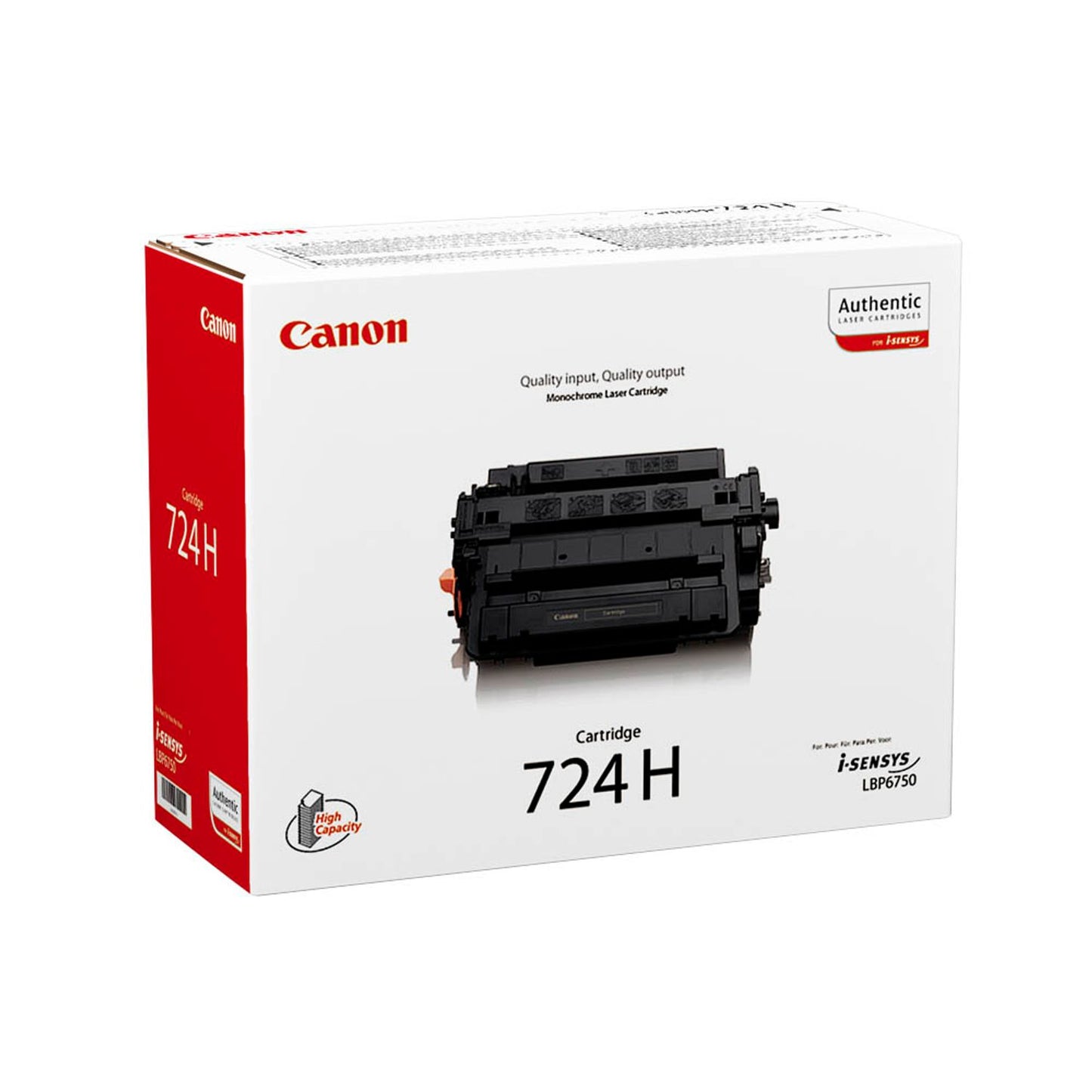 Canon 724H BK schwarz Toner | 3482B002