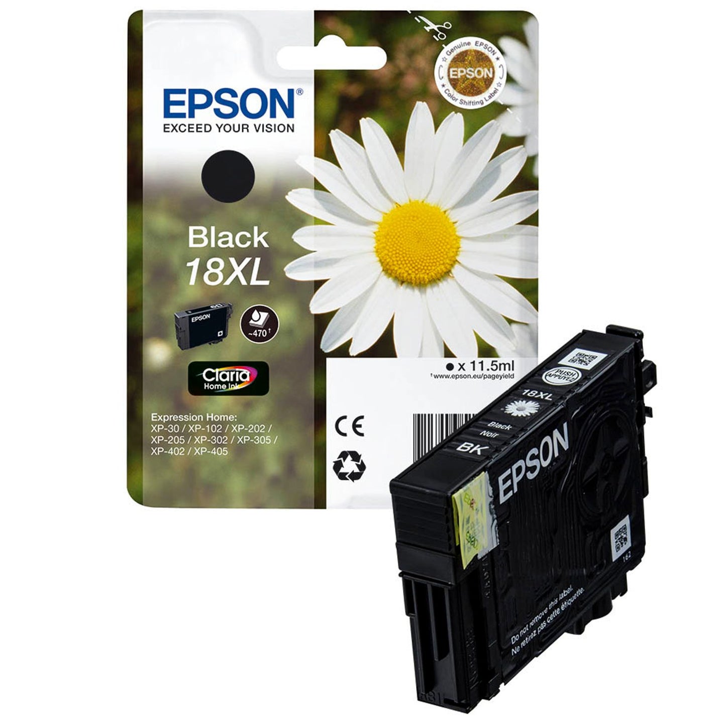 EPSON 18XL / T1811XL schwarz Druckerpatrone | C13T18114012