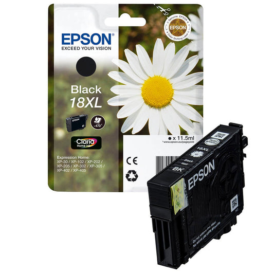 EPSON 18XL / T1811XL schwarz Druckerpatrone | C13T18114012
