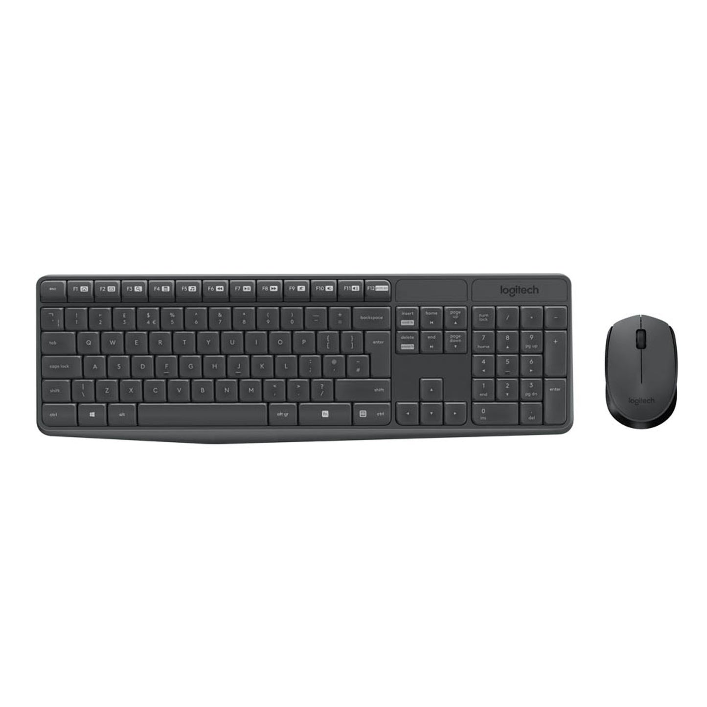 Logitech MK235 Tastatur-Maus-Set kabellos schwarz | 920-007905