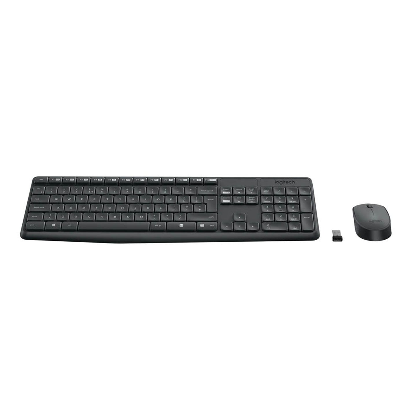 Logitech MK235 Tastatur-Maus-Set kabellos schwarz | 920-007905