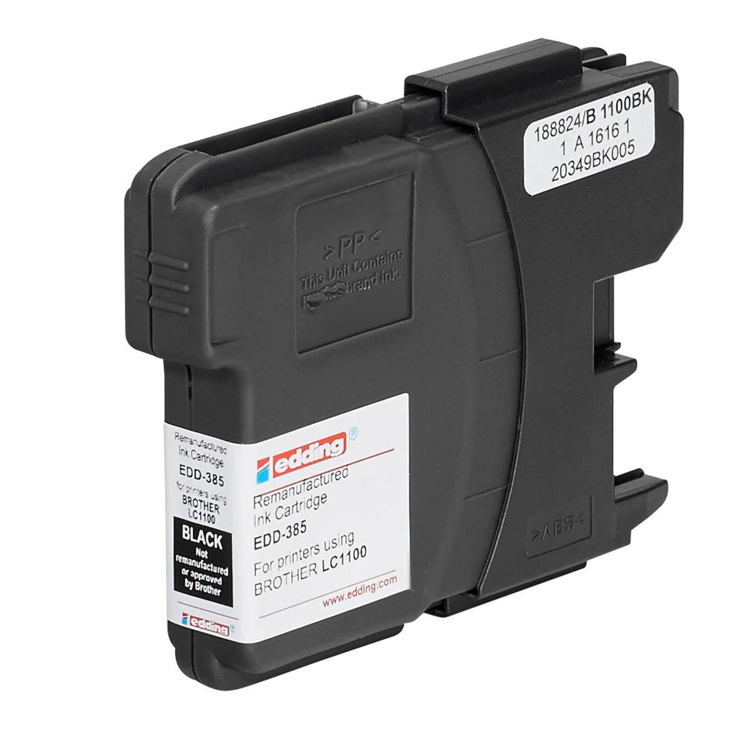 edding EDD-385 schwarz Druckerpatrone kompatibel zu brother LC-1100BK | 18-385