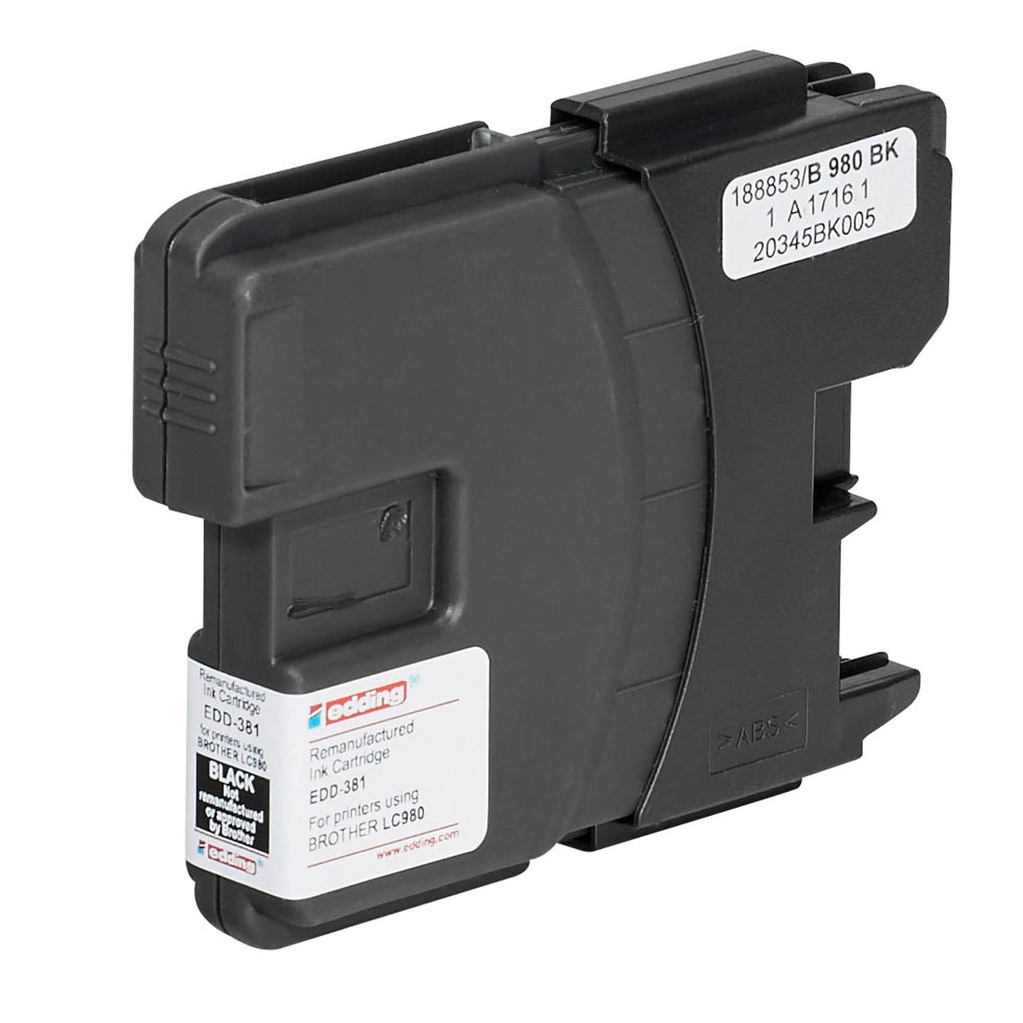 edding EDD-381 schwarz Druckerpatrone kompatibel zu brother LC-980BK | 18-381