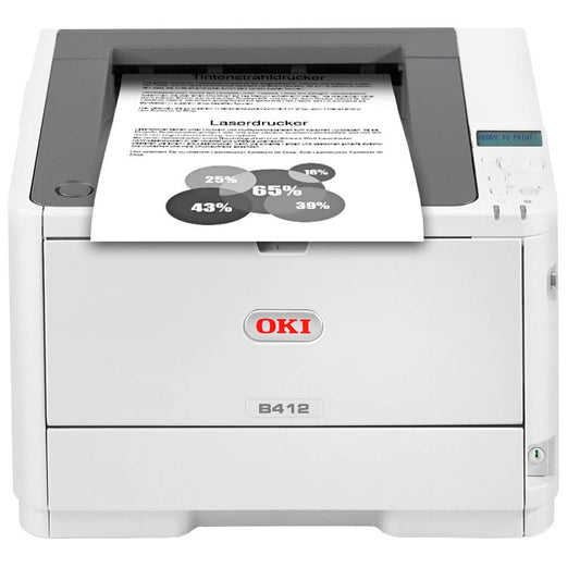 OKI B412dn Laserdrucker grau | 45762002