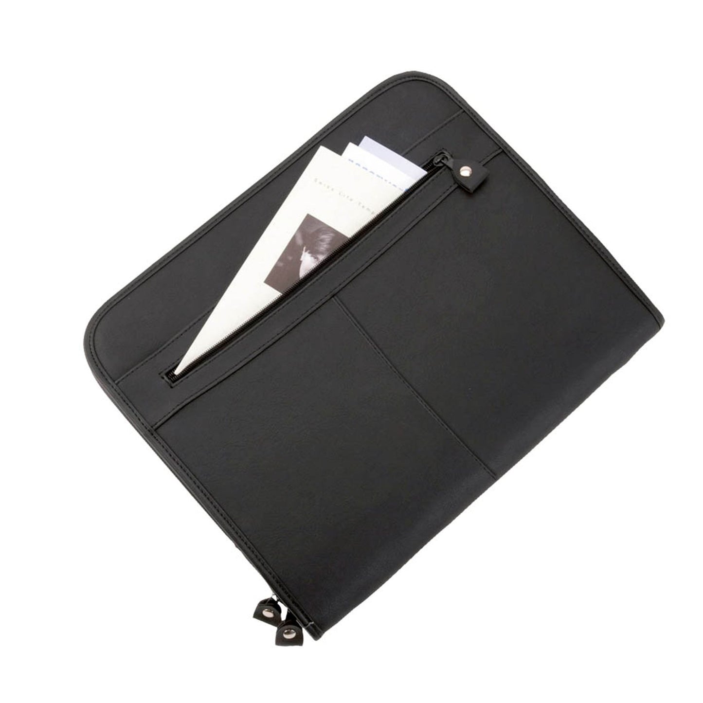 Alassio Konferenzmappe MILANO Leder DIN A4 schwarz | 30013