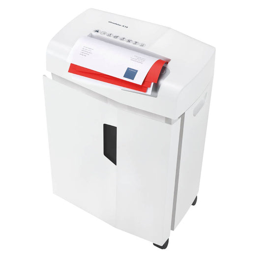HSM shredstar X15 Aktenvernichter mit Partikelschnitt P-4, 4 x 37 mm, bis , weiß | 1030121