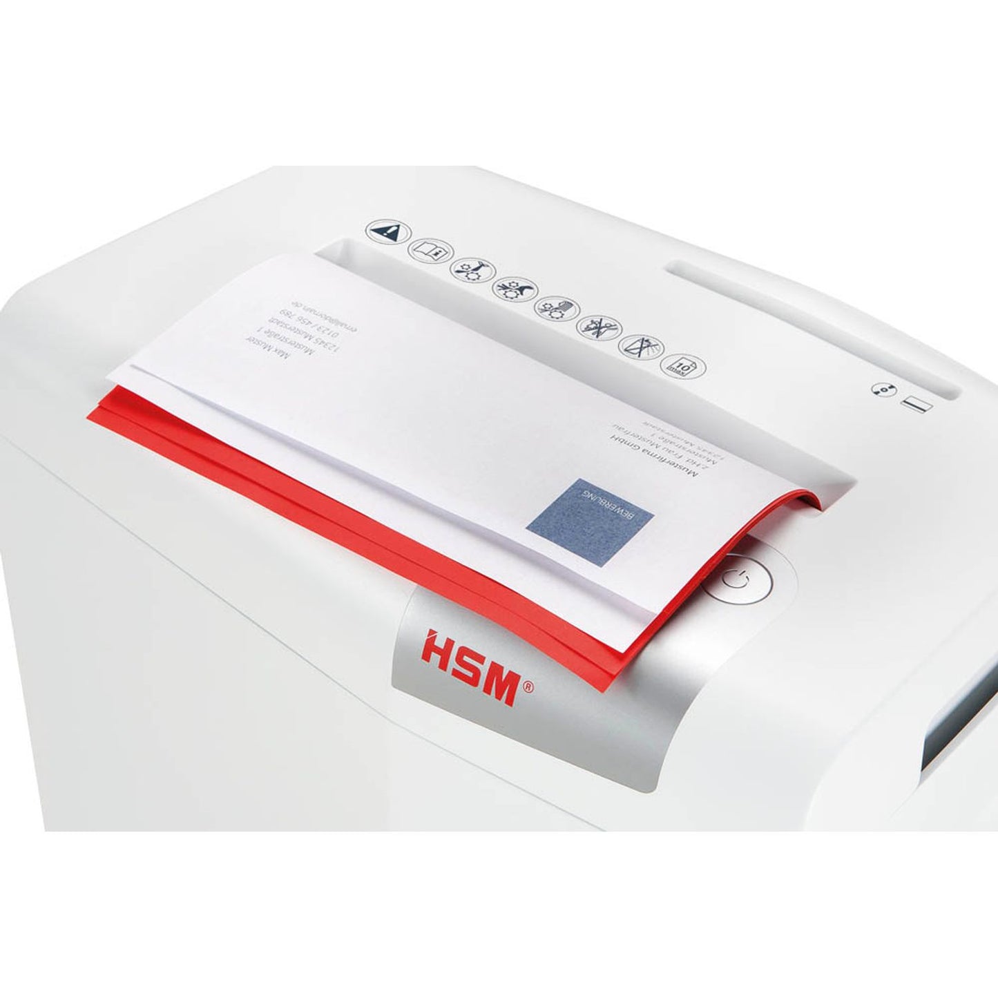 HSM shredstar S10 Aktenvernichter mit Streifenschnitt P-2, 6 mm, bis , weiß | 1042121