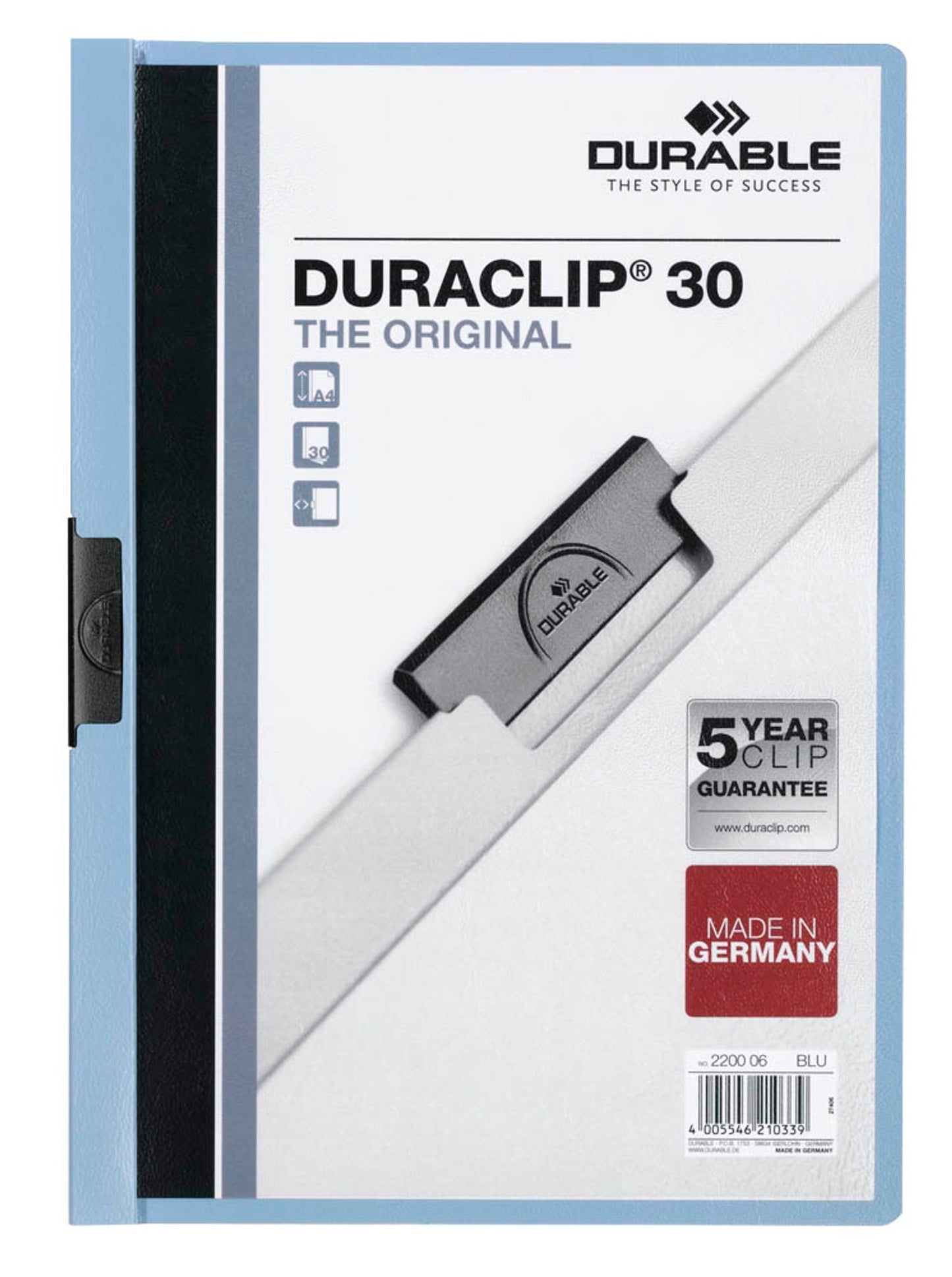 25 DURABLE Klemmhefter DURACLIP