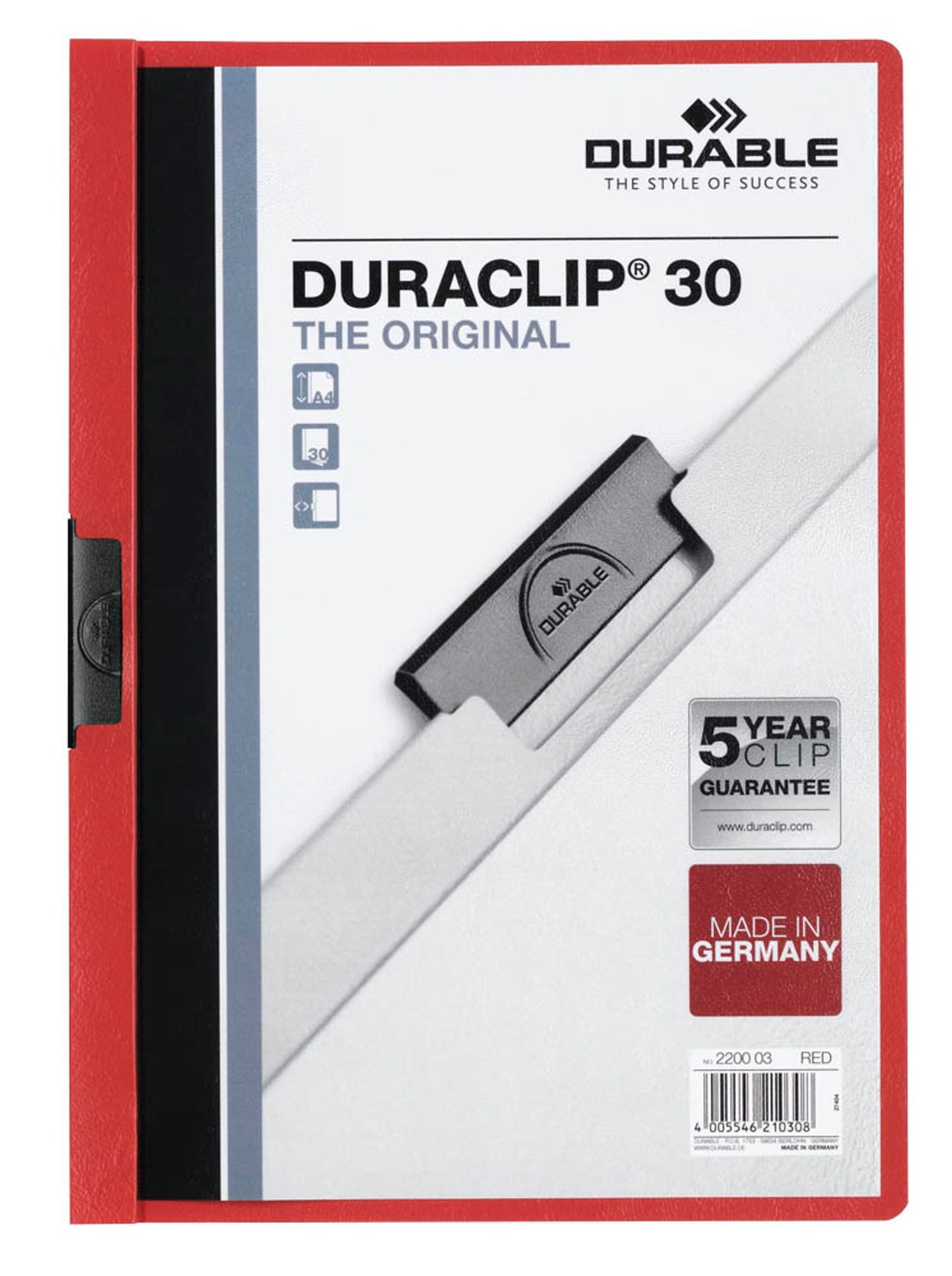 25 DURABLE Klemmhefter DURACLIP