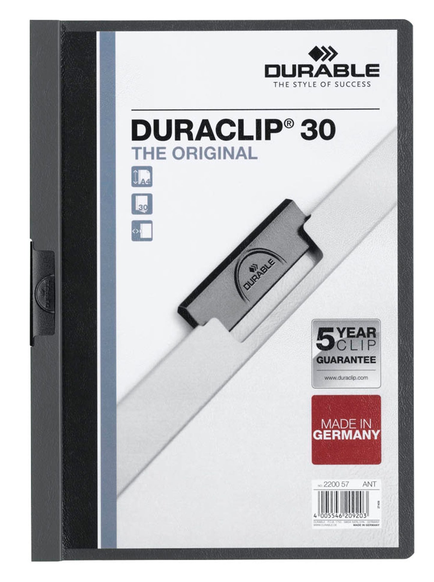 25 DURABLE Klemmhefter DURACLIP