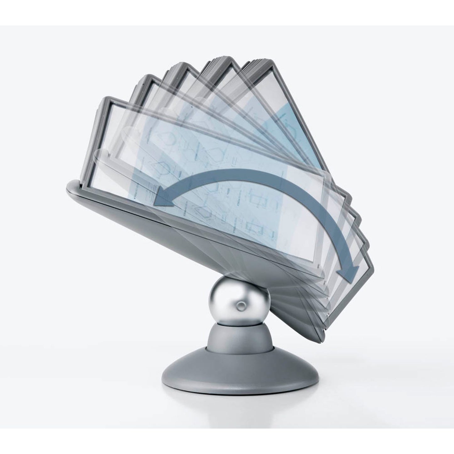 DURABLE Sichttafelsystem SHERPA motion komplett DIN A4 grau mit . Sichttafeln | 558737