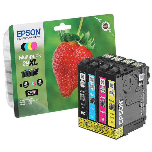 EPSON 29XL / T2996XL schwarz, cyan, magenta, gelb Druckerpatronen, 4er-Set | C13T29964012 | 1 Pack = 4 St.