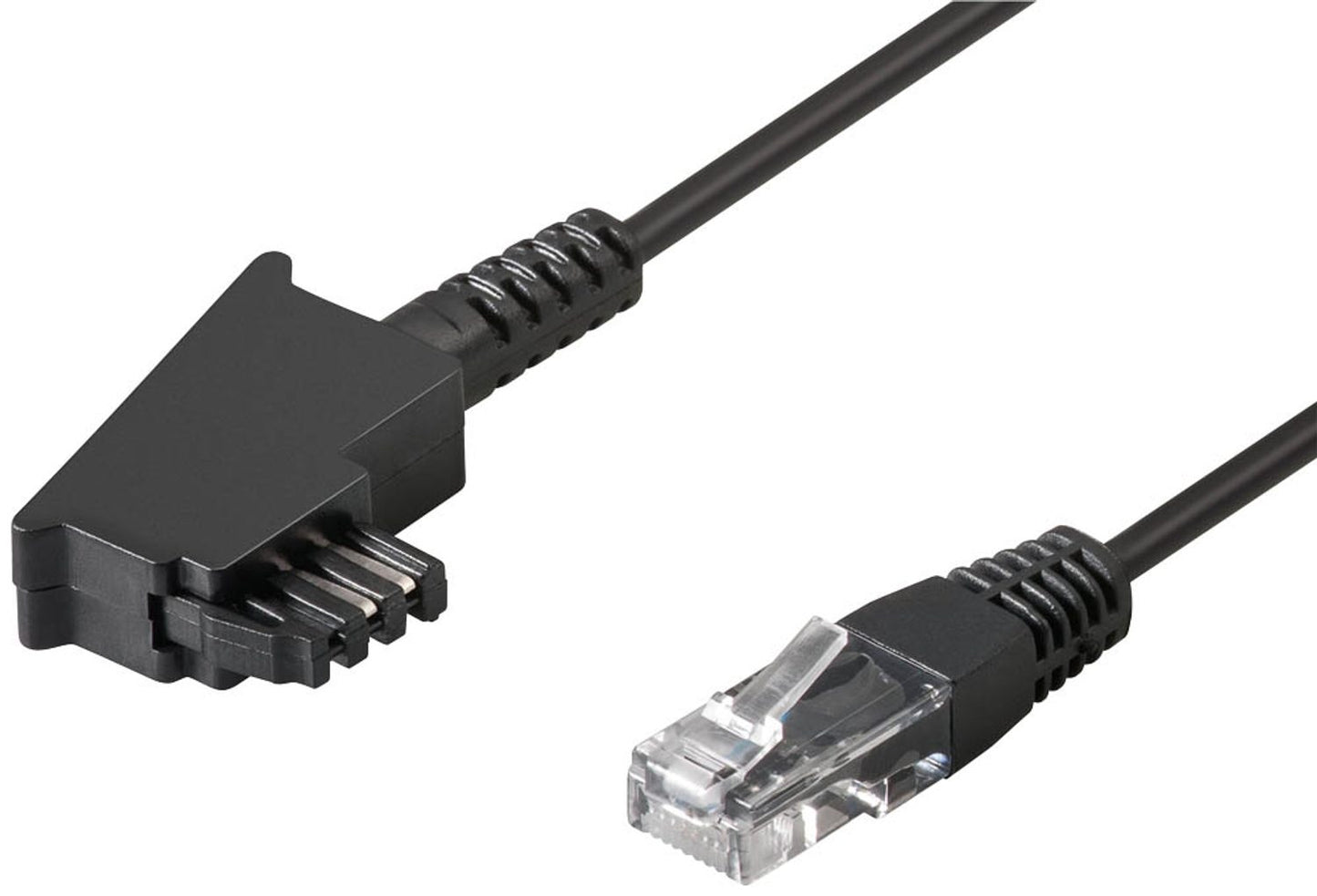 goobay TAE-F/RJ-45 DSL-Kabel m schwarz, 1 St.