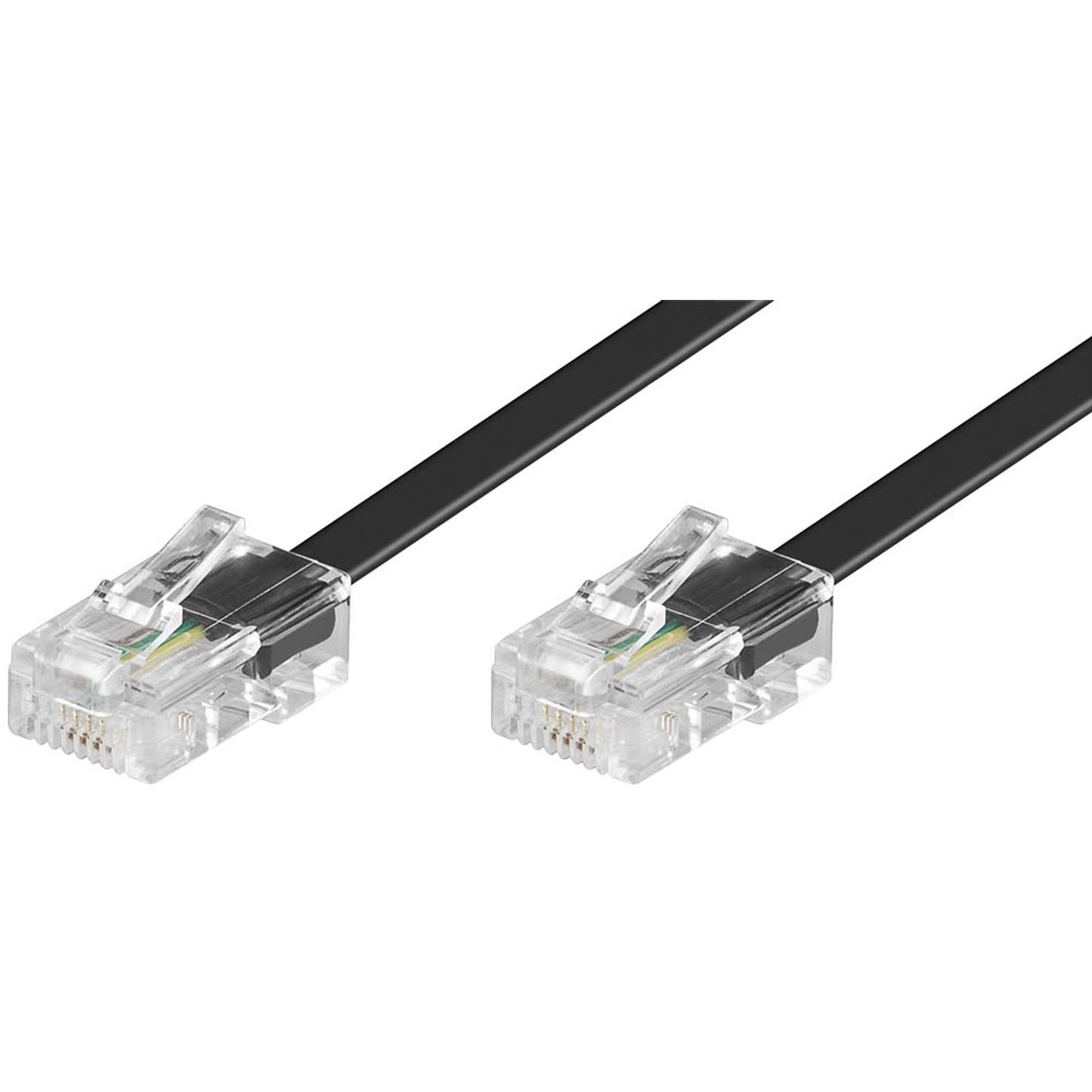 goobay RJ-45 (kurz) ISDN-Kabel 6,0 m schwarz | 50256