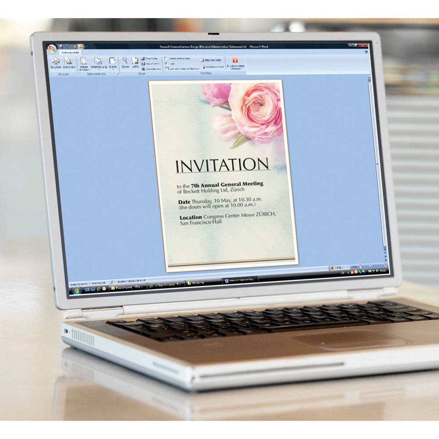 SIGEL Motivpapier Rose Garden Motiv DIN A4 90 g/qm | DP004 | 1 Pack = 50 Blatt