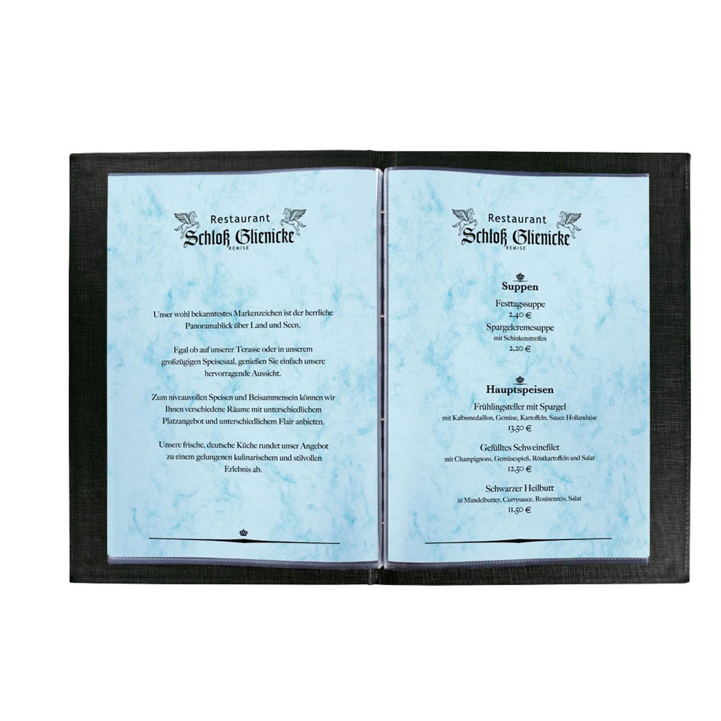 SIGEL Briefpapier Marmor blau DIN A4 200 g/qm | DP551 | 1 Pack = 50 St.