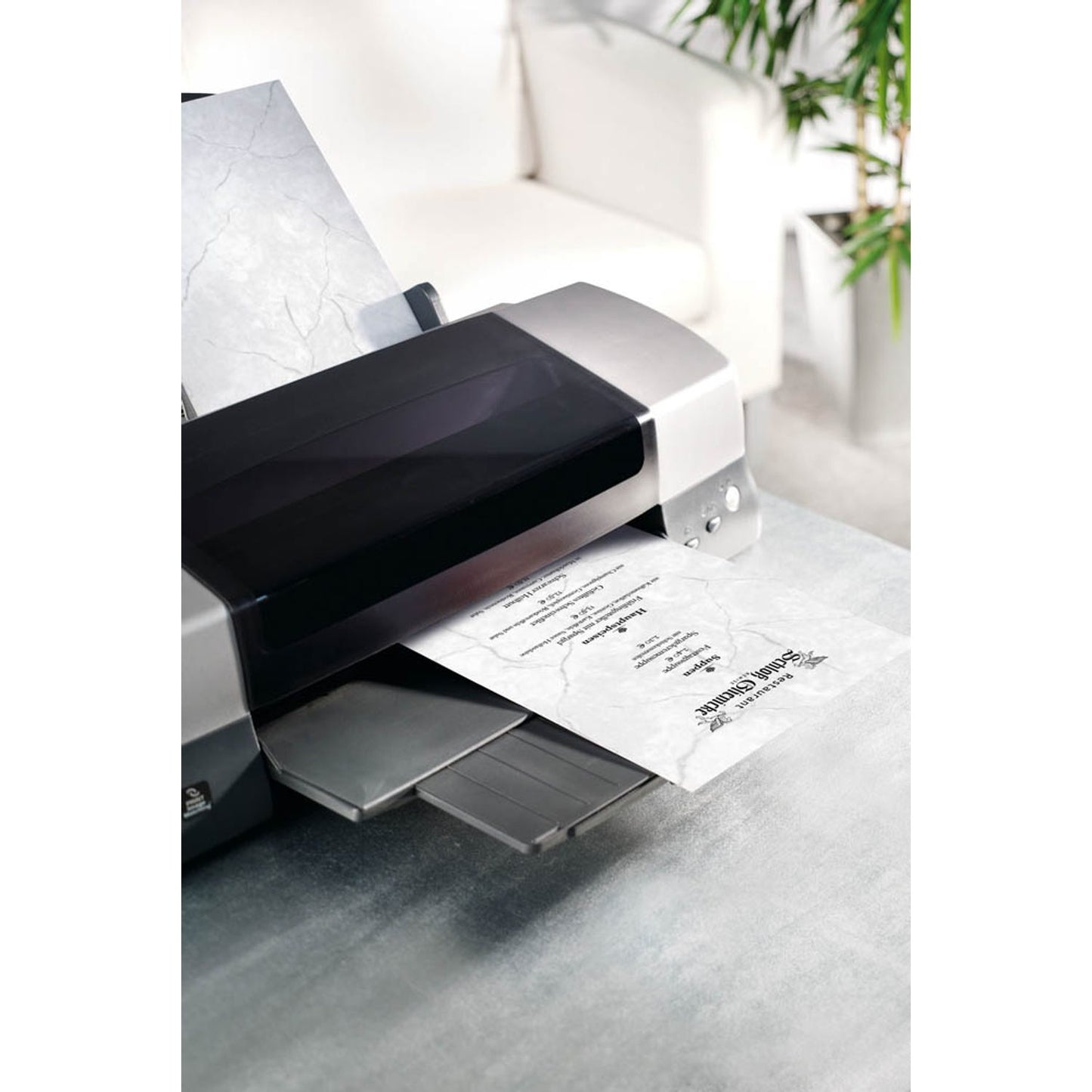 SIGEL Motivpapier Granit grau DIN A4 90 g/qm | DP637 | 1 Pack = 100 Blatt