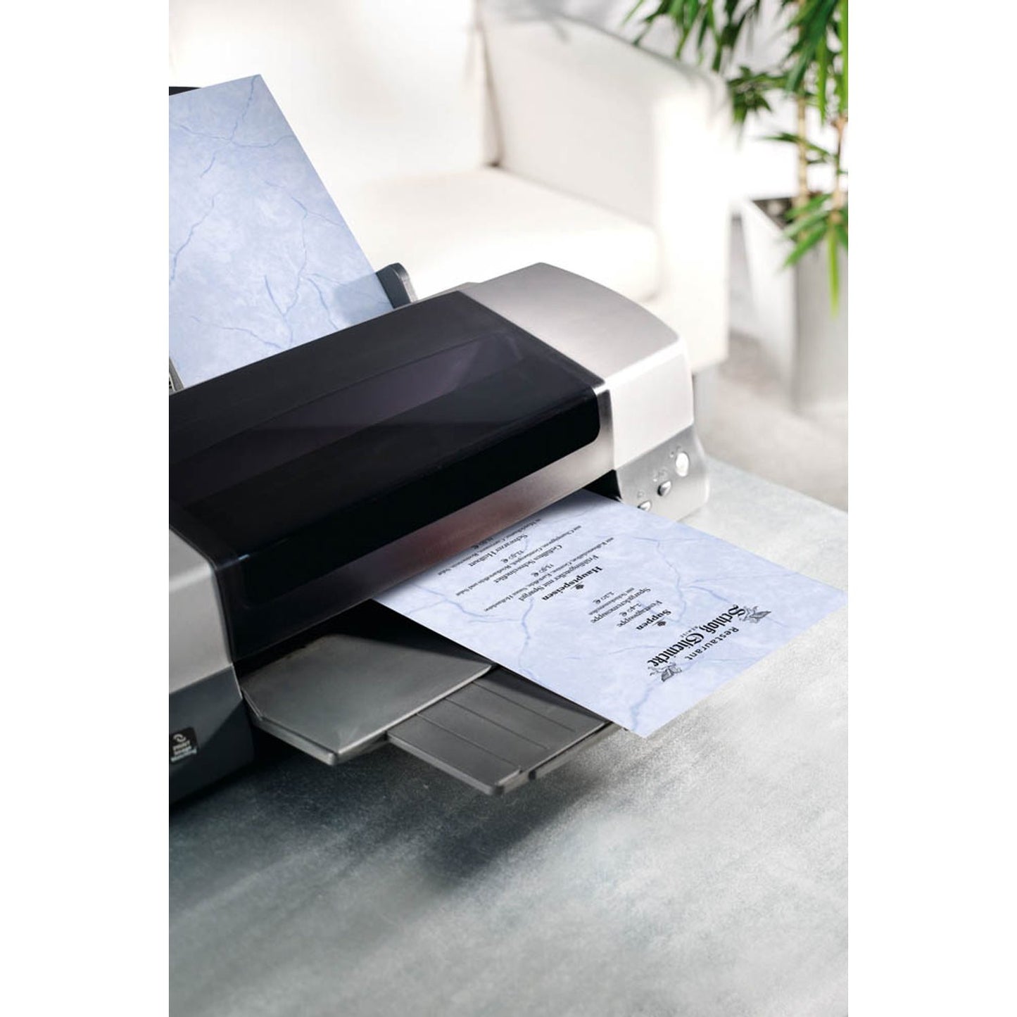 SIGEL Motivpapier Granit blau DIN A4 90 g/qm | DP639 | 1 Pack = 100 Blatt