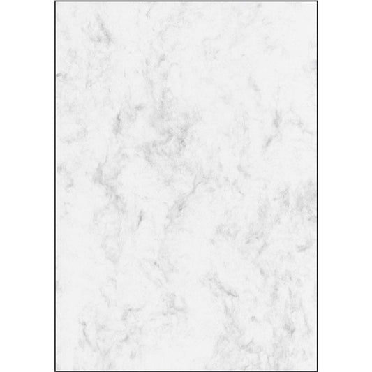 SIGEL Motivpapier Marmor grau DIN A4 90 g/qm | DP183 | 1 Pack = 25 Blatt