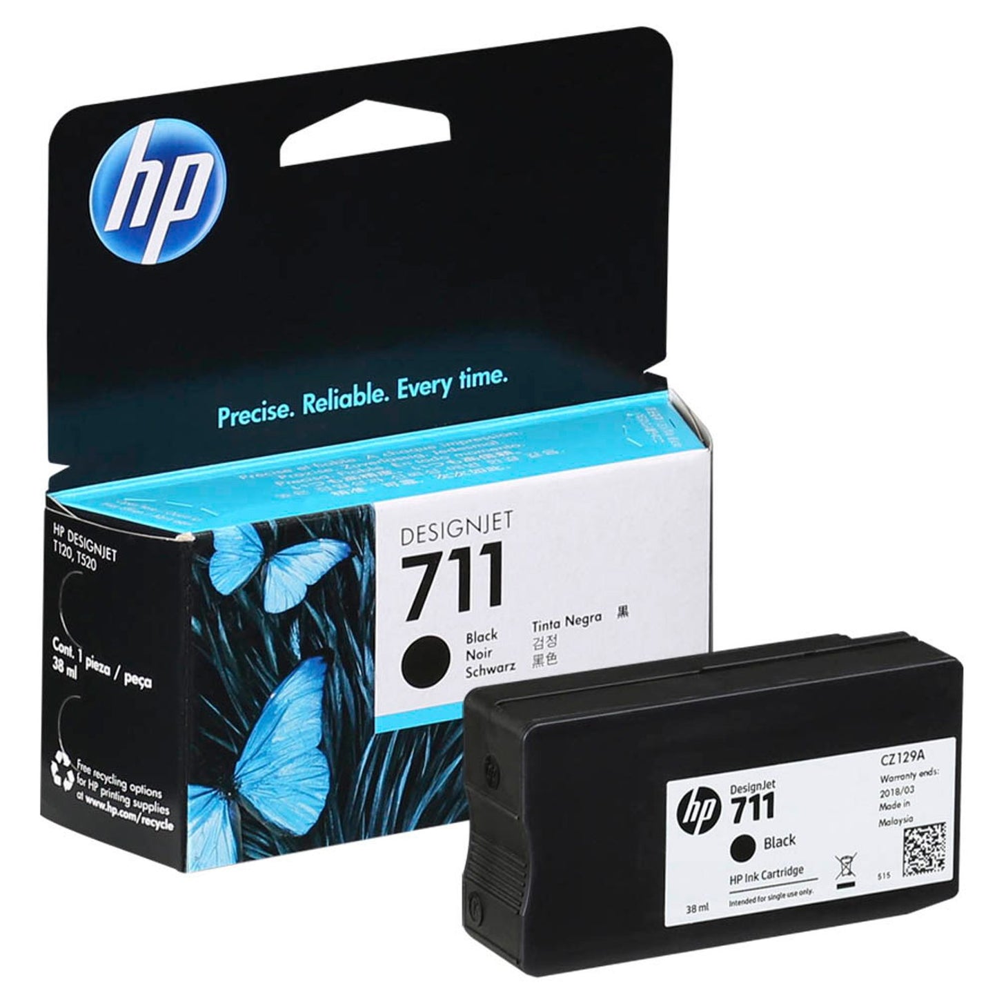 HP 711 () schwarz Druckerpatrone | CZ129A