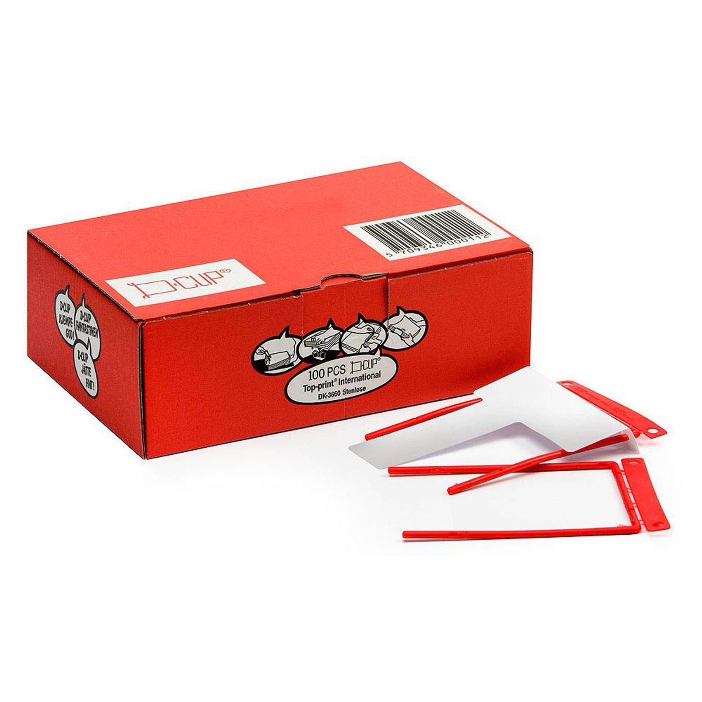 Top-Print Abheftbügel D-Clip | 4050411-03 | 1 Pack = 100 St.