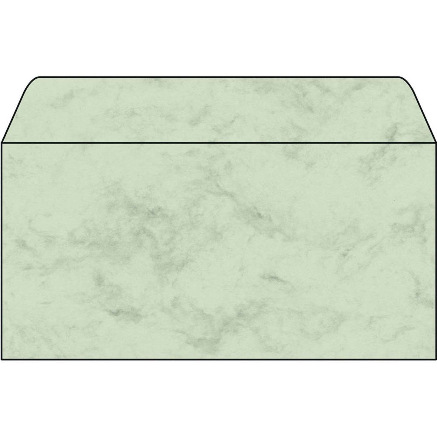 SIGEL Motivbriefumschläge Marmor DIN lang ohne Fenster | DU171 | 1 Pack = 50 St.