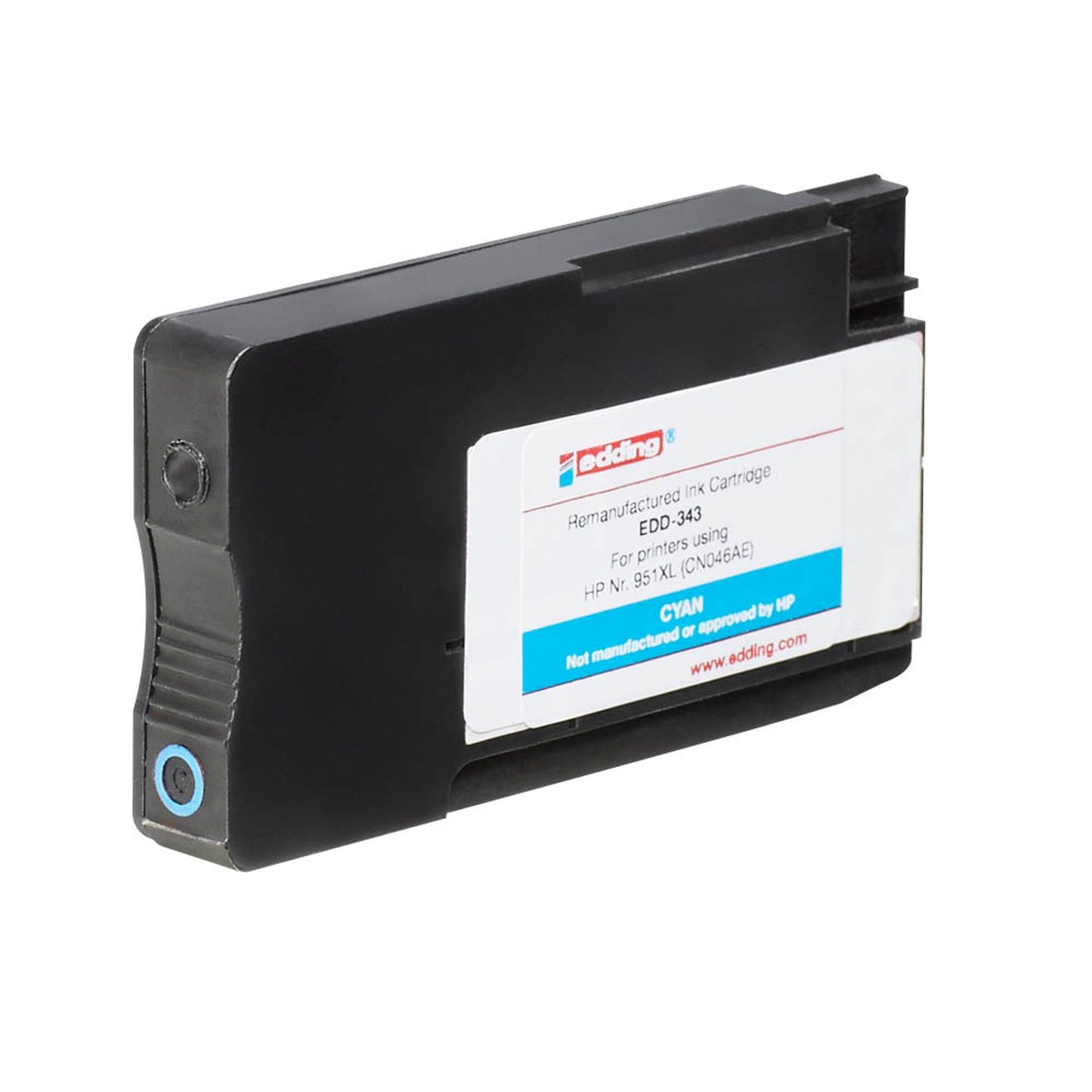 edding EDD-343 cyan Druckerpatrone kompatibel zu HP 951XL (CN046AE) | 18-343