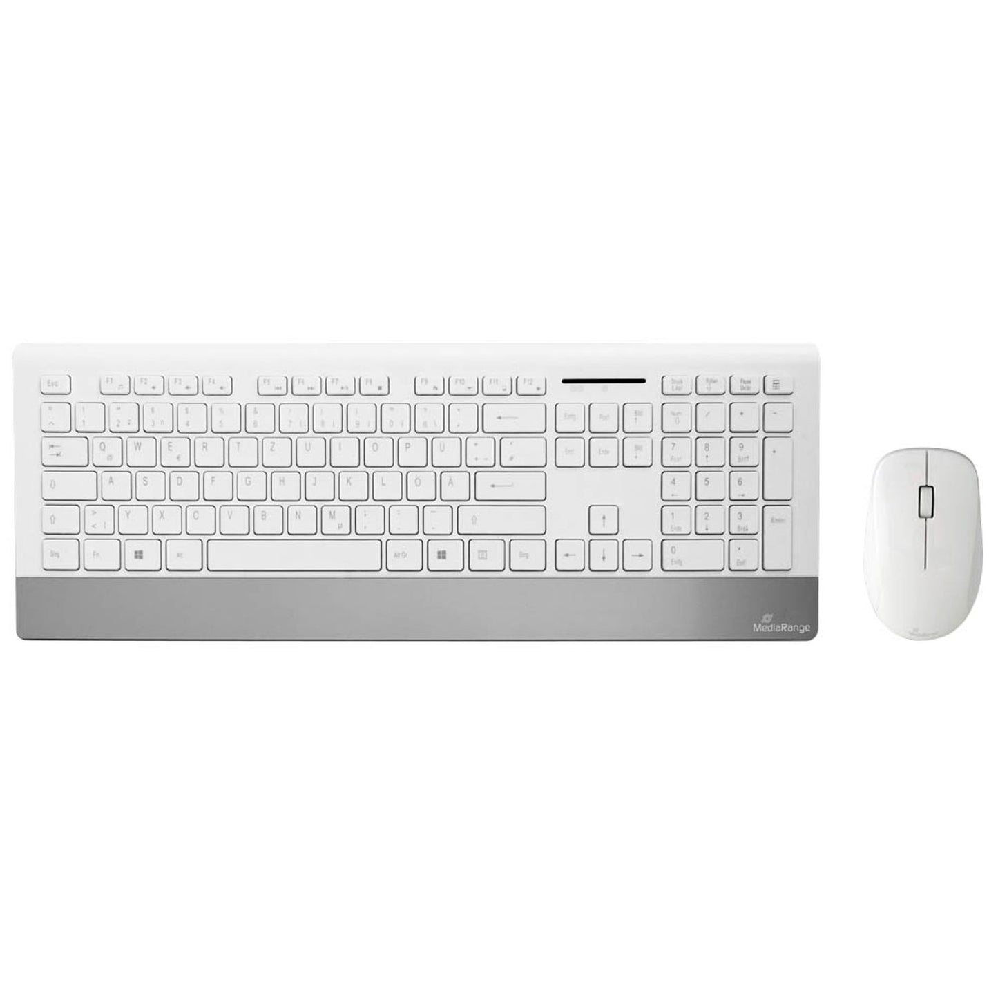 MediaRange Tastatur-Maus-Set kabellos weiß | MROS106