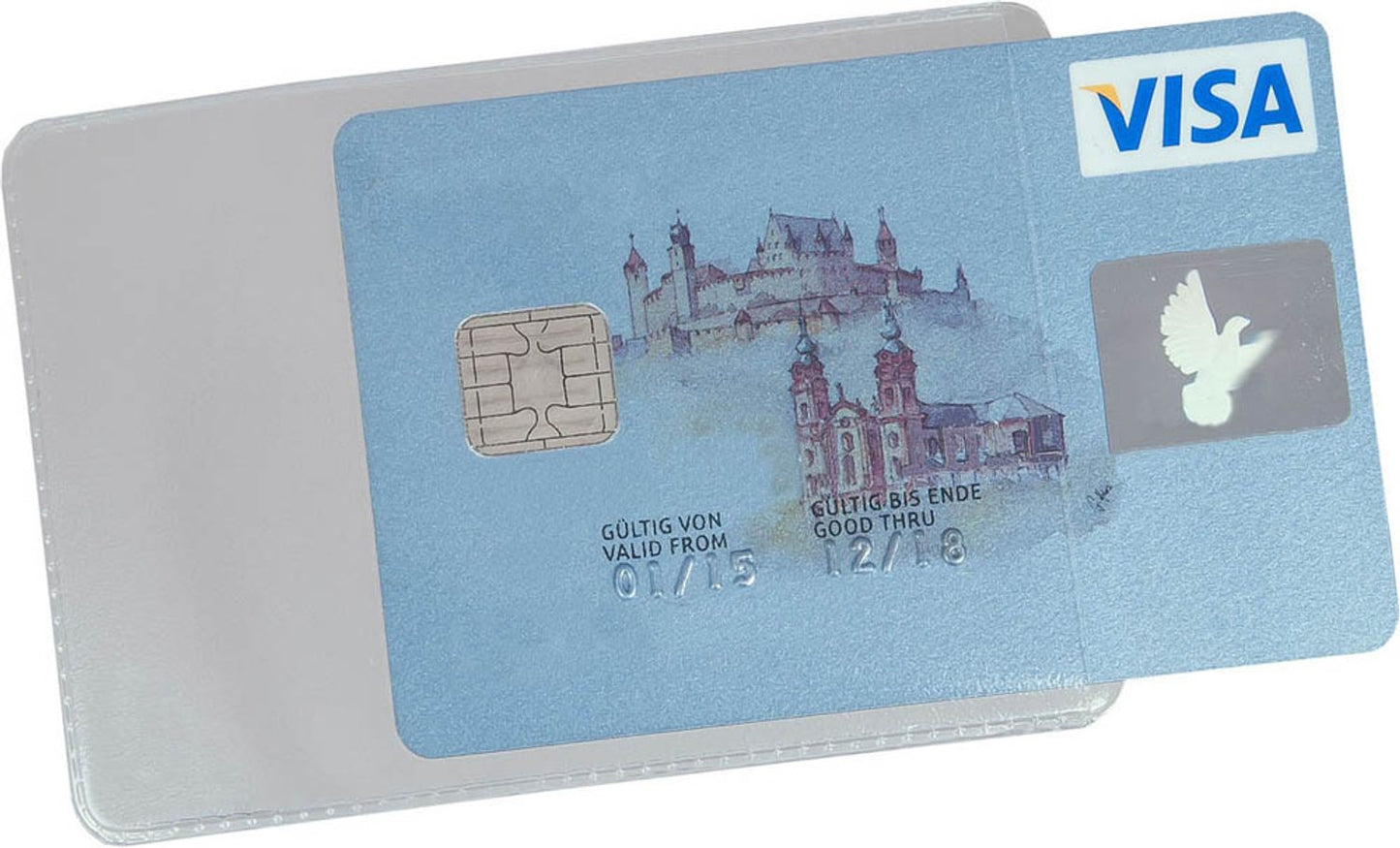 EICHNER Kreditkartenhülle transparent 9,0 x 5,9 cm, 10 St.