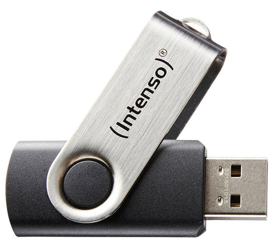 Intenso USB-Stick Basic Line schwarz, silber