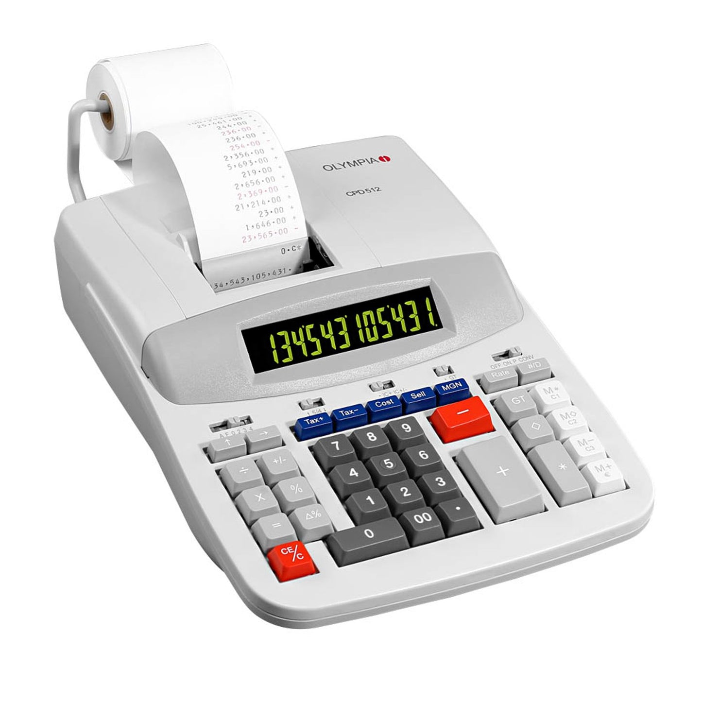 OLYMPIA CPD 512 Tischrechner druckend lichtgrau | 944837002