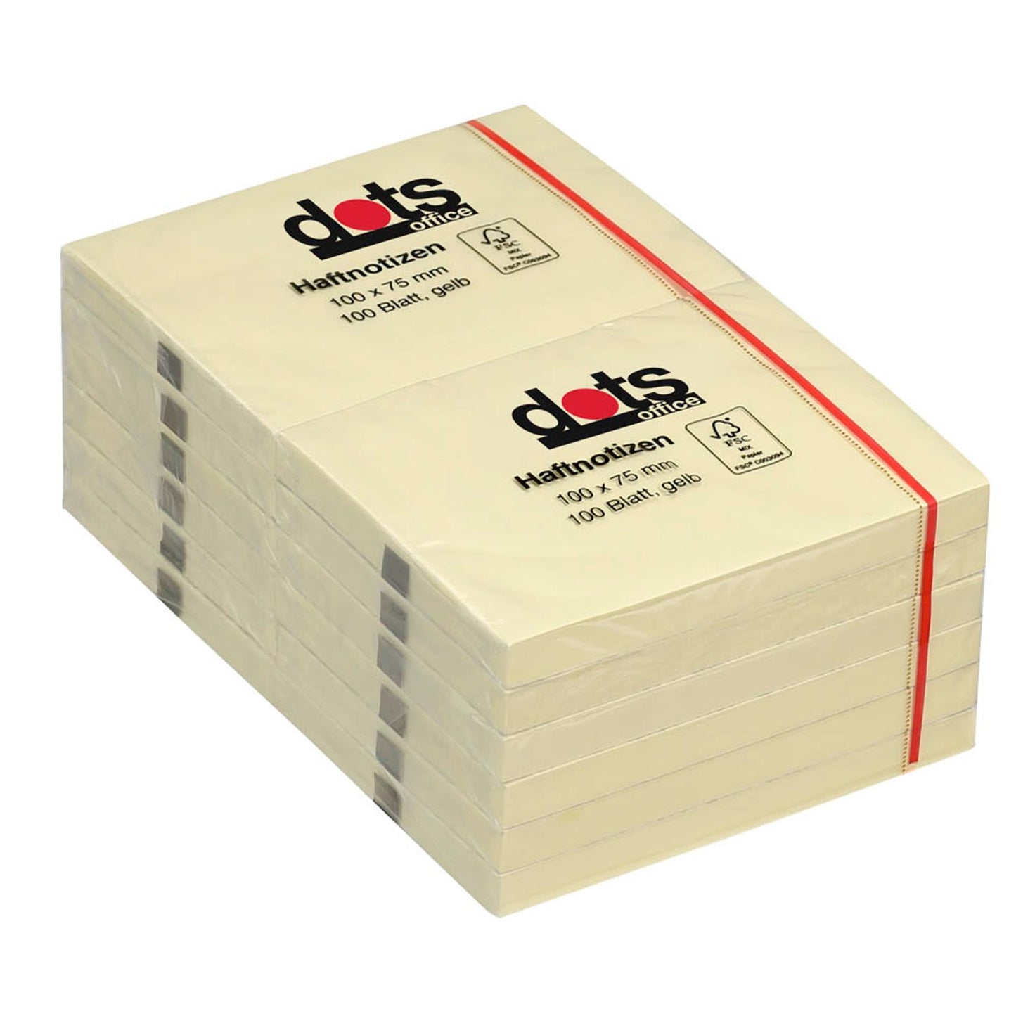 dots Haftnotizen gelb, 12 Blöcke | 221965 | 1 Pack = 12 Blöcke