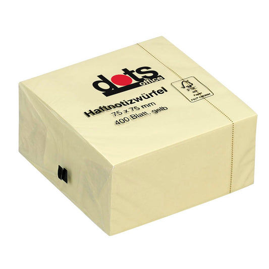 dots Haftnotizen gelb, 1 Würfel | 221972