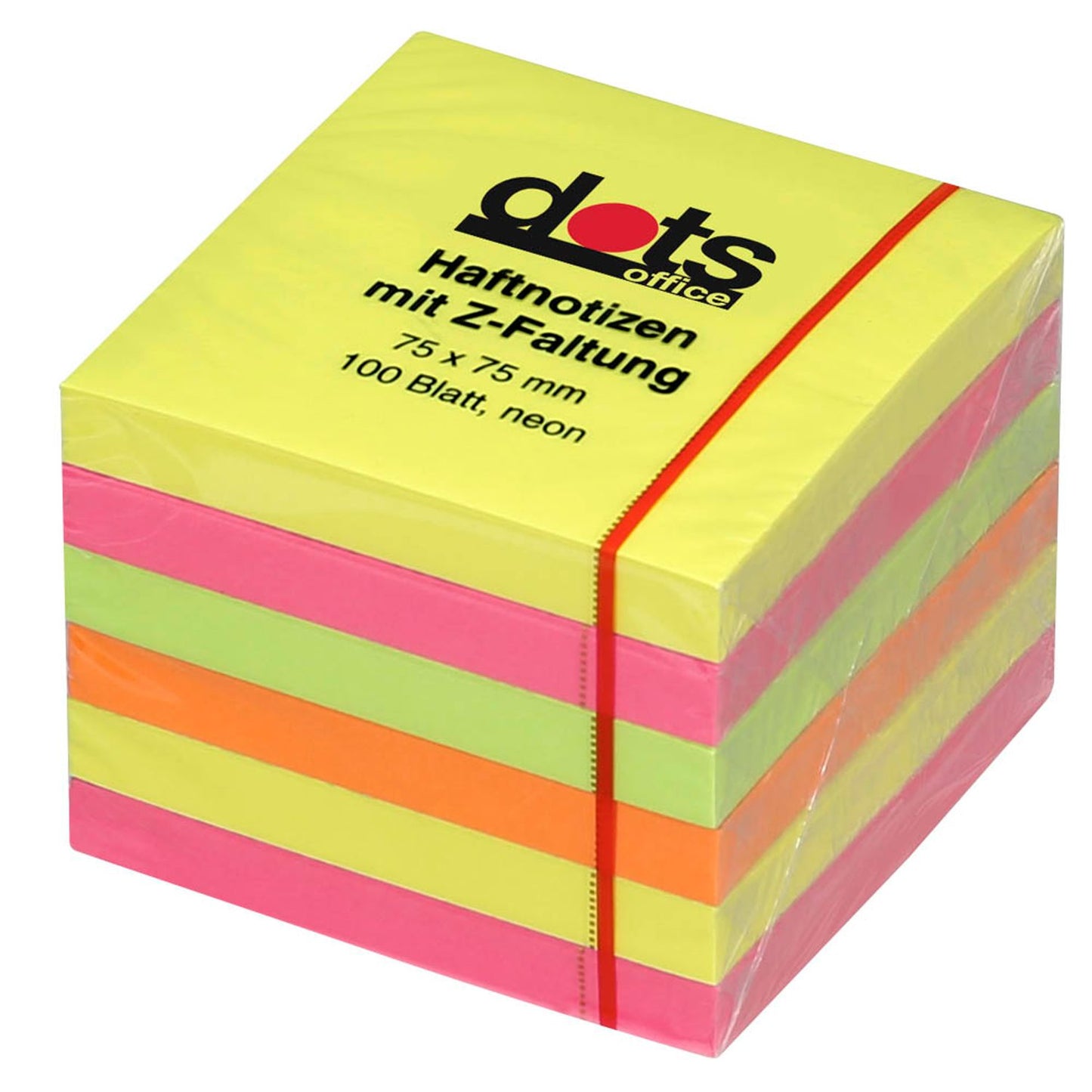 dots Z-Faltung Haftnotizen R 330 farbsortiert, 6 Blöcke | 222005 | 1 Pack = 6 Blöcke