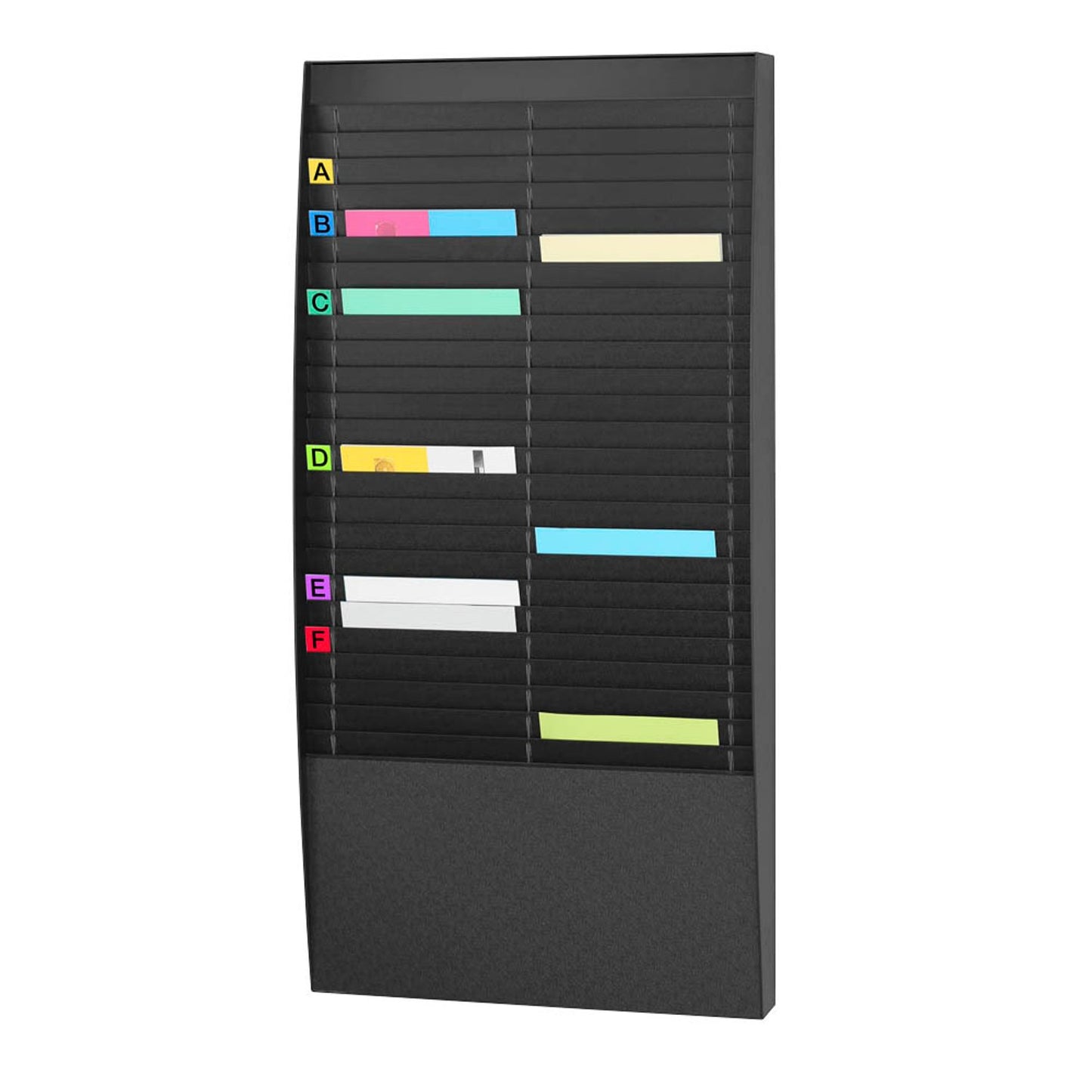 PAPERFLOW Sortiertafel schwarz DIN A4 50 Fächer | A4V2X25.01