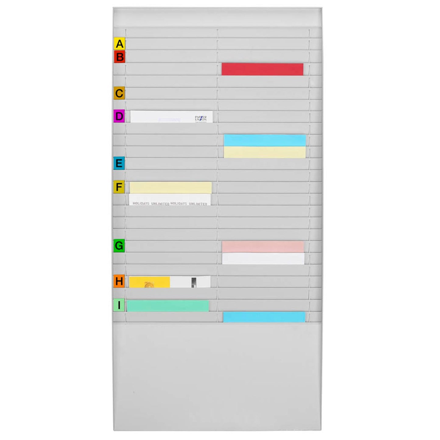 PAPERFLOW Sortiertafel grau DIN A4 50 Fächer | A4V2X25.02
