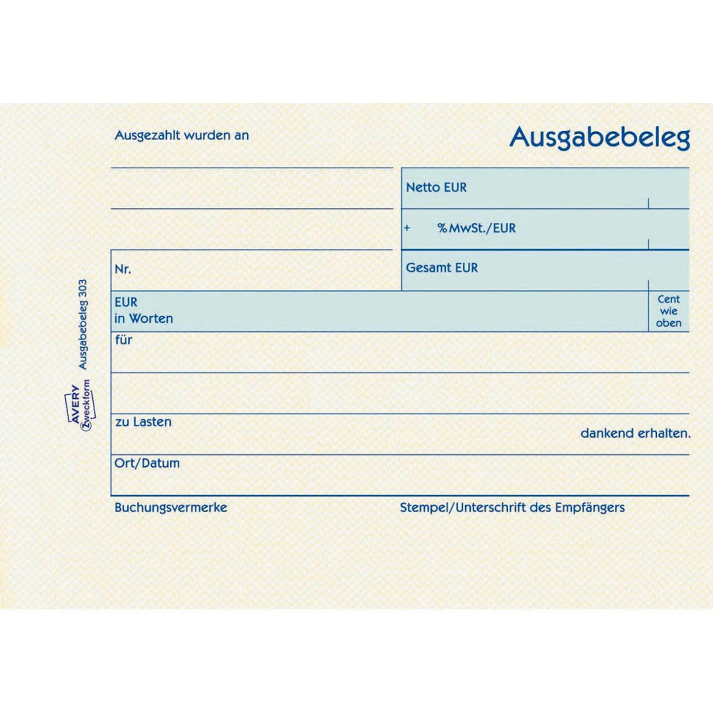 AVERY Zweckform Ausgabebeleg Formularbuch | 303