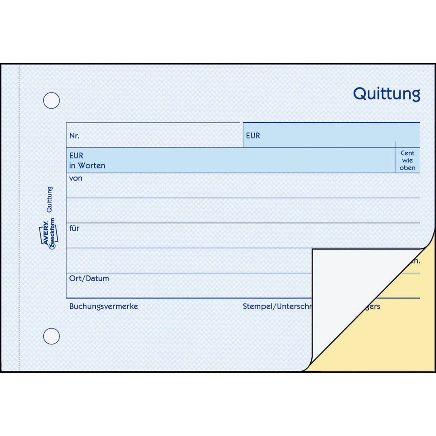 AVERY Zweckform Quittung für Kleinunternehmer (ohne MwSt.-Ausweis) Formularbuch | 1742