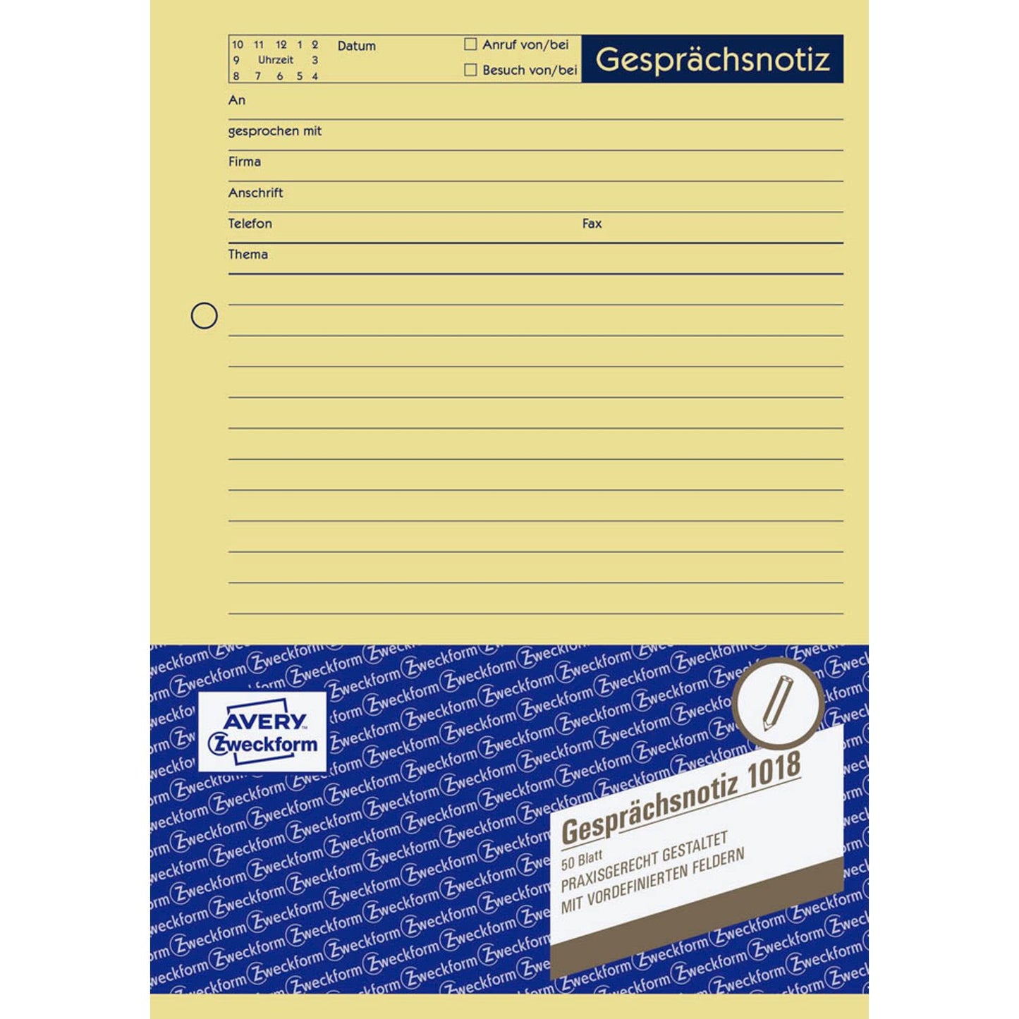 AVERY Zweckform Gesprächsnotiz Formularbuch | 1018