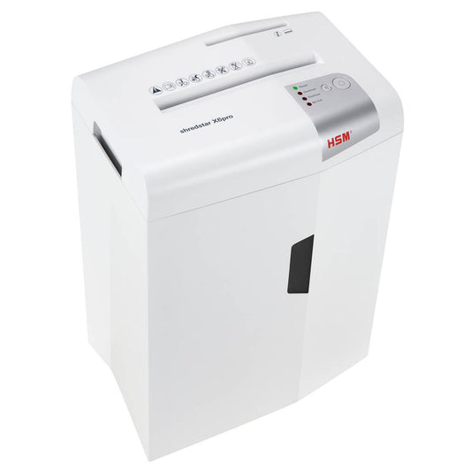 HSM shredstar X6pro Aktenvernichter mit Partikelschnitt P-5, 2 x 15 mm, bis , weiß | 1046111