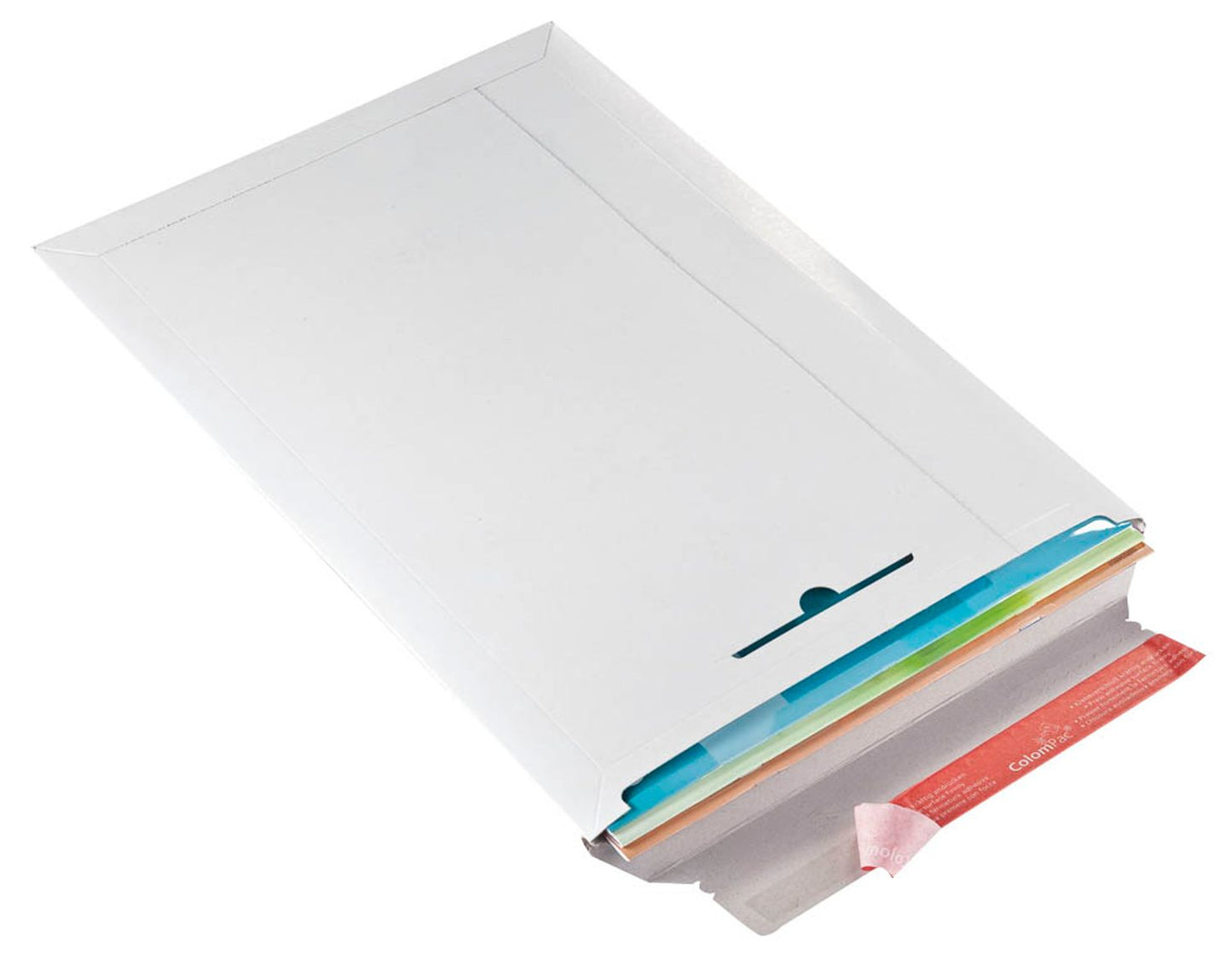 20 ColomPac® Kartonversandtaschen weiß für DIN