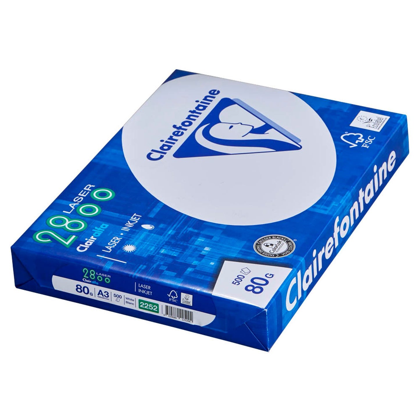 Clairefontaine Kopierpapier Laser2800 DIN A3 80 g/qm | 1969C | 1 Pack = 500 Blatt