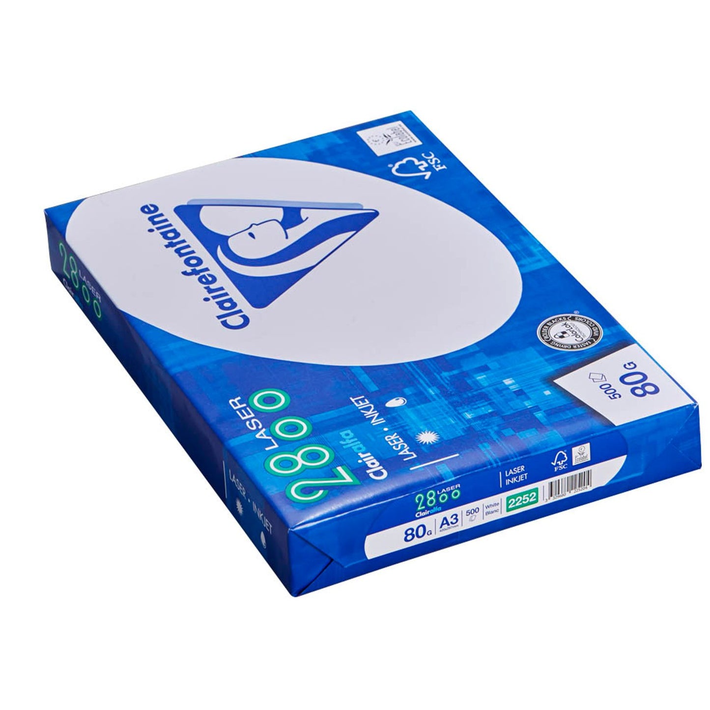 Clairefontaine Kopierpapier Laser2800 DIN A3 80 g/qm | 1969C | 1 Pack = 500 Blatt