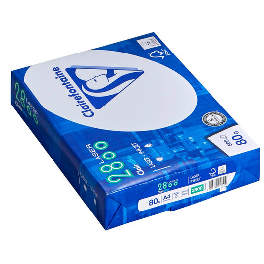 Clairefontaine Kopierpapier Laser2800 DIN A4 80 g/qm | 2800C / 1979C | 1 Pack = 500 Blatt