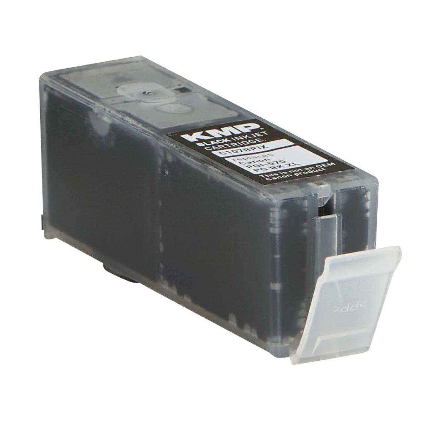 KMP C107BX schwarz Druckerpatrone kompatibel zu Canon PGI-570 XL PGBK | 1567,0001
