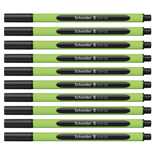 Schneider Line-Up Fineliner schwarz 0,4 mm | 191001 | 1 Pack = 10 St.
