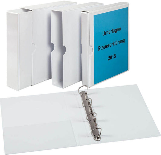 EICHNER Präsentationsringbuch 4-Ringe weiß cm DIN A4