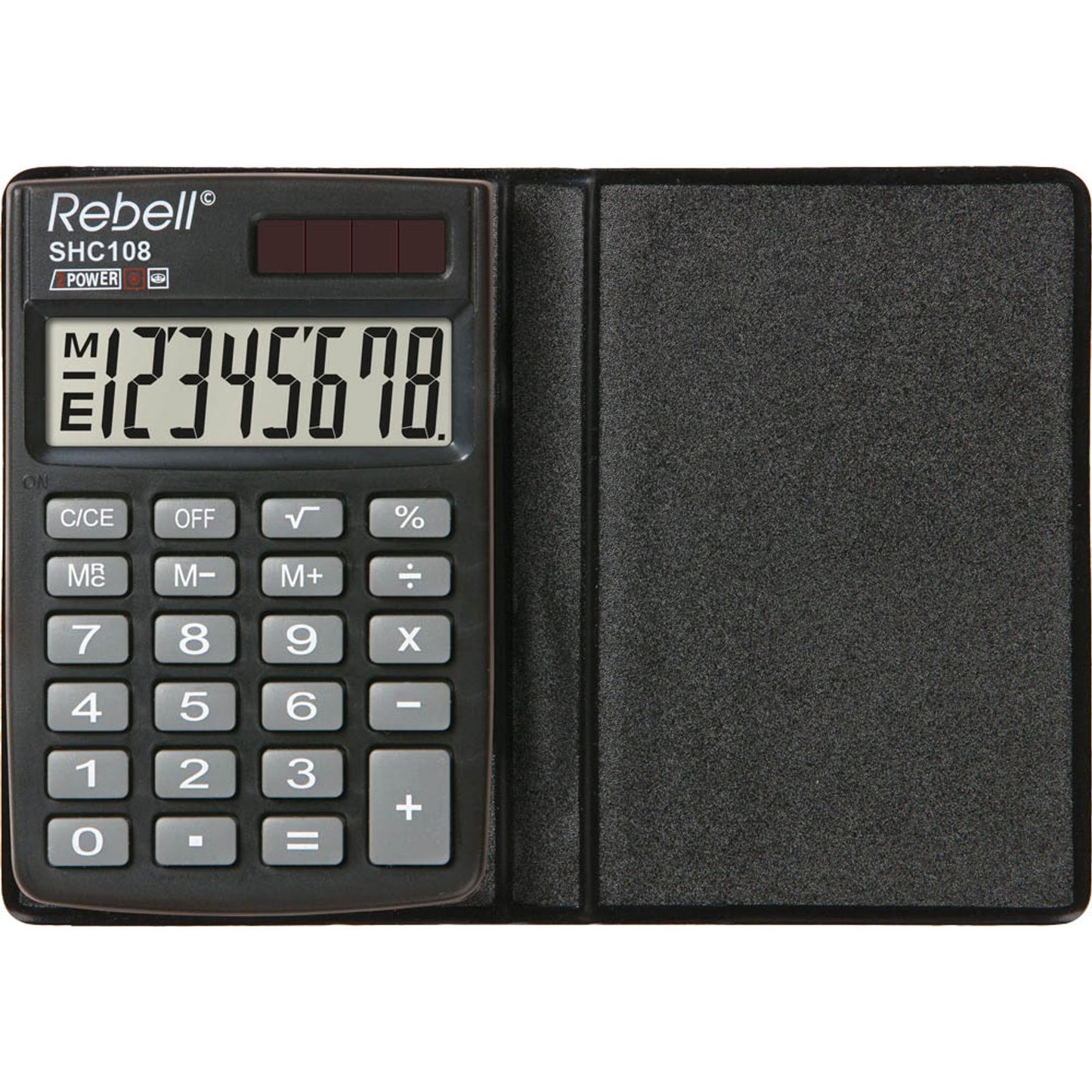 Rebell SHC108 Taschenrechner schwarz/grau | RE-SHC108 BX