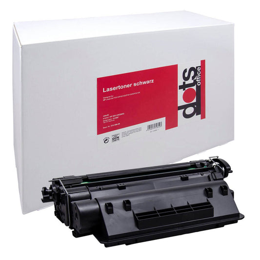 dots schwarz Toner kompatibel zu HP 55X (CE255X) | 1222,8300-DOTS